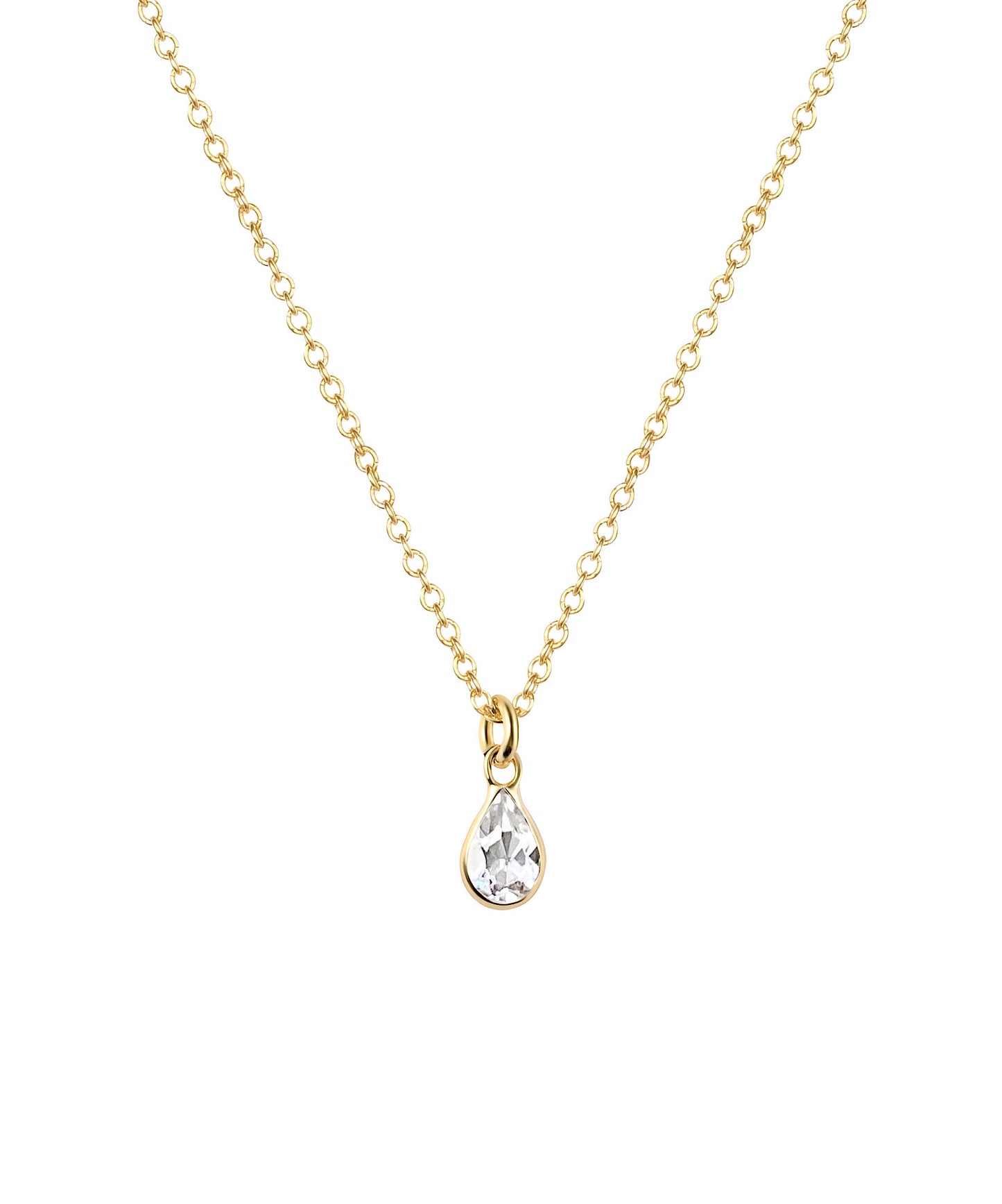 Tiny 14K Gemma Necklace