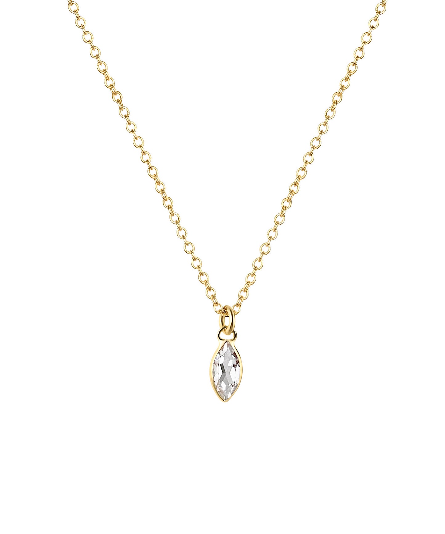 Tiny 14K Gemma Necklace