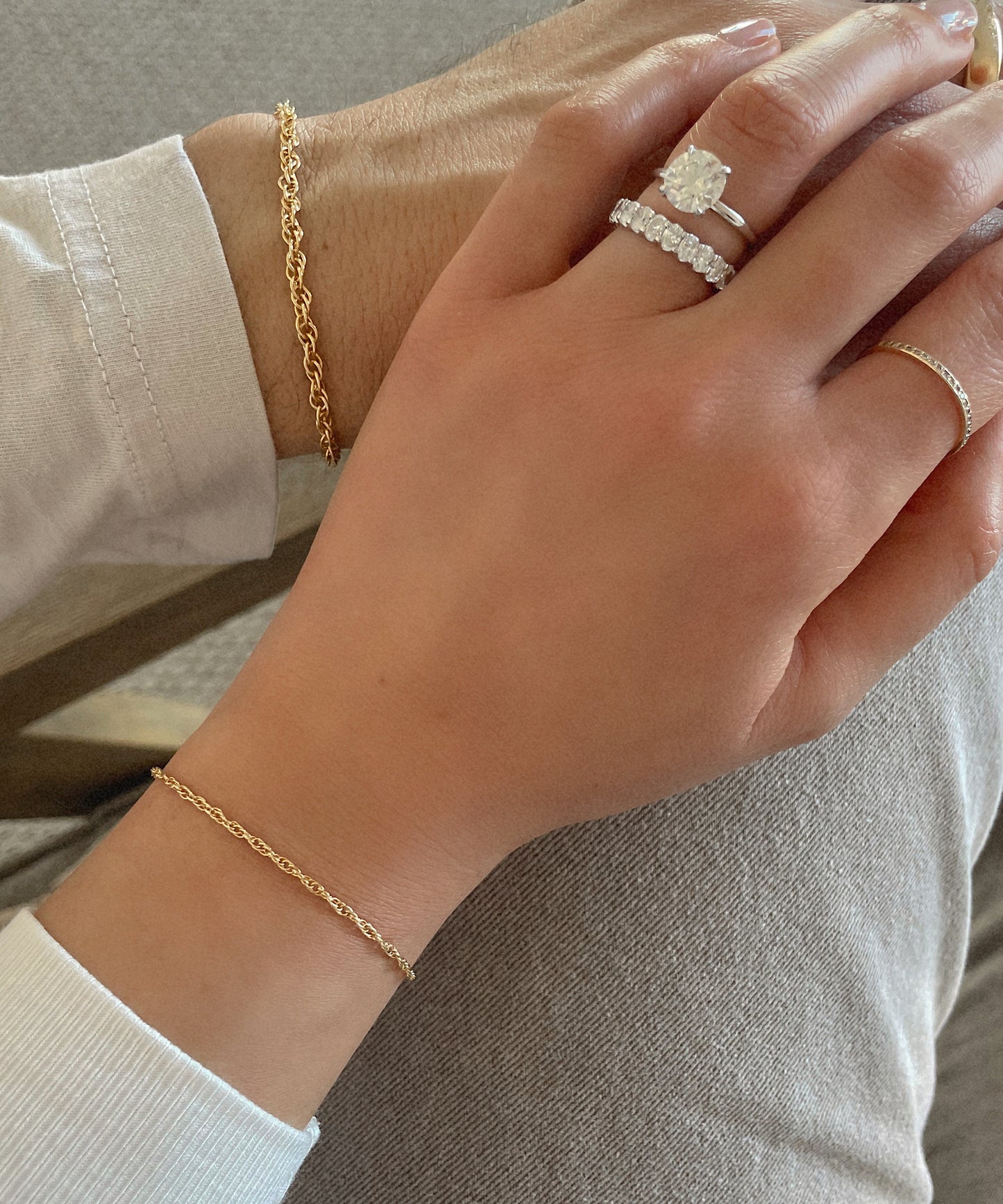 His & Hers Rope Chain Set