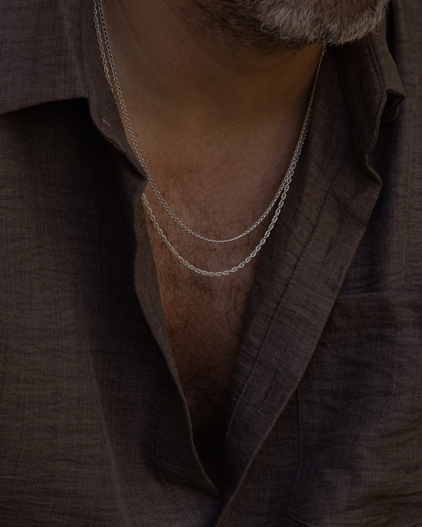 Slate Silver Chain