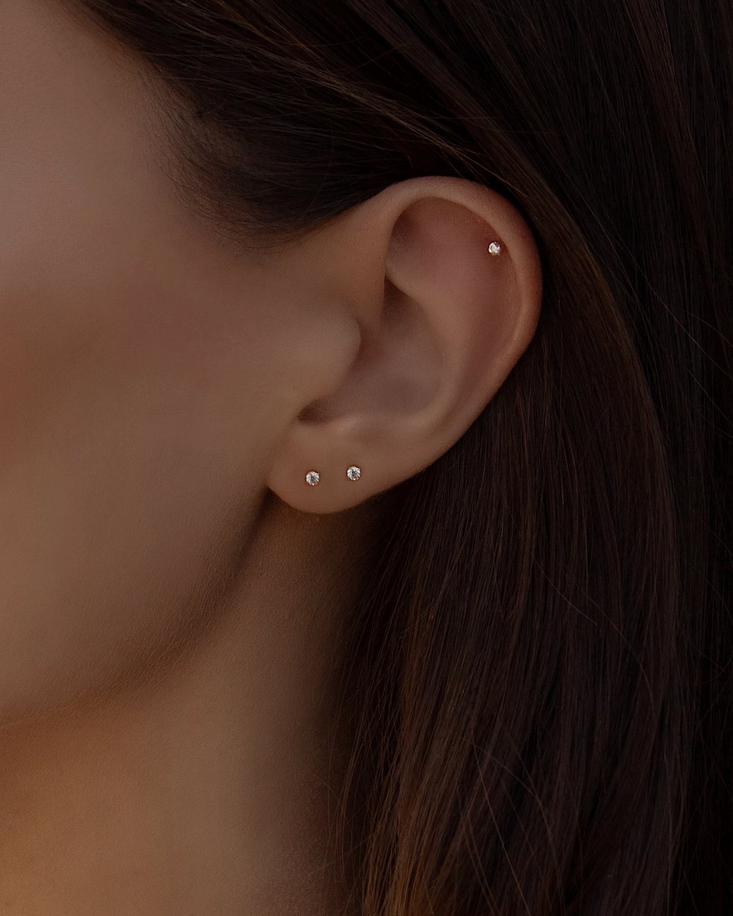 14K Screw Back Studs