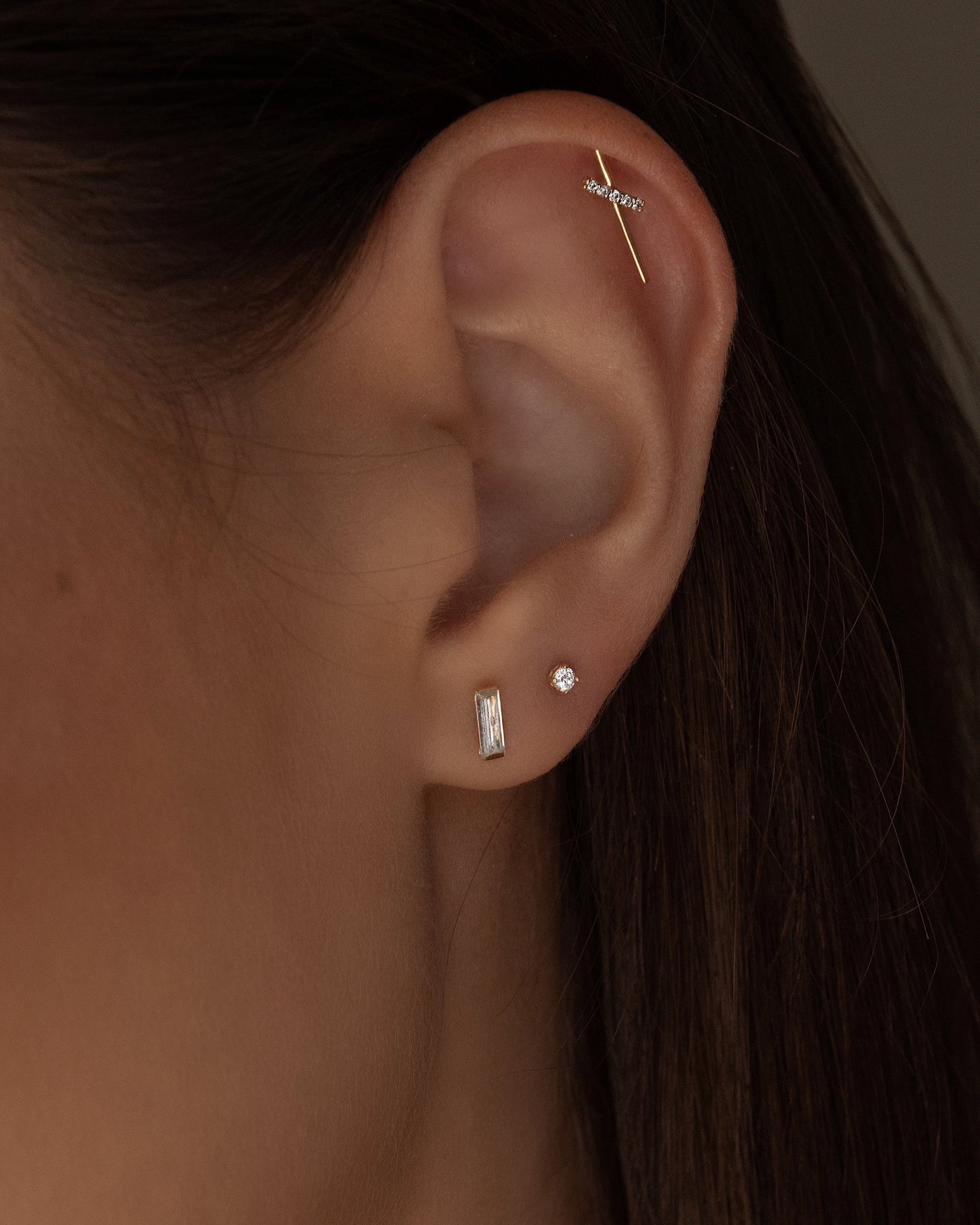 14K Rowan Diamond Stud