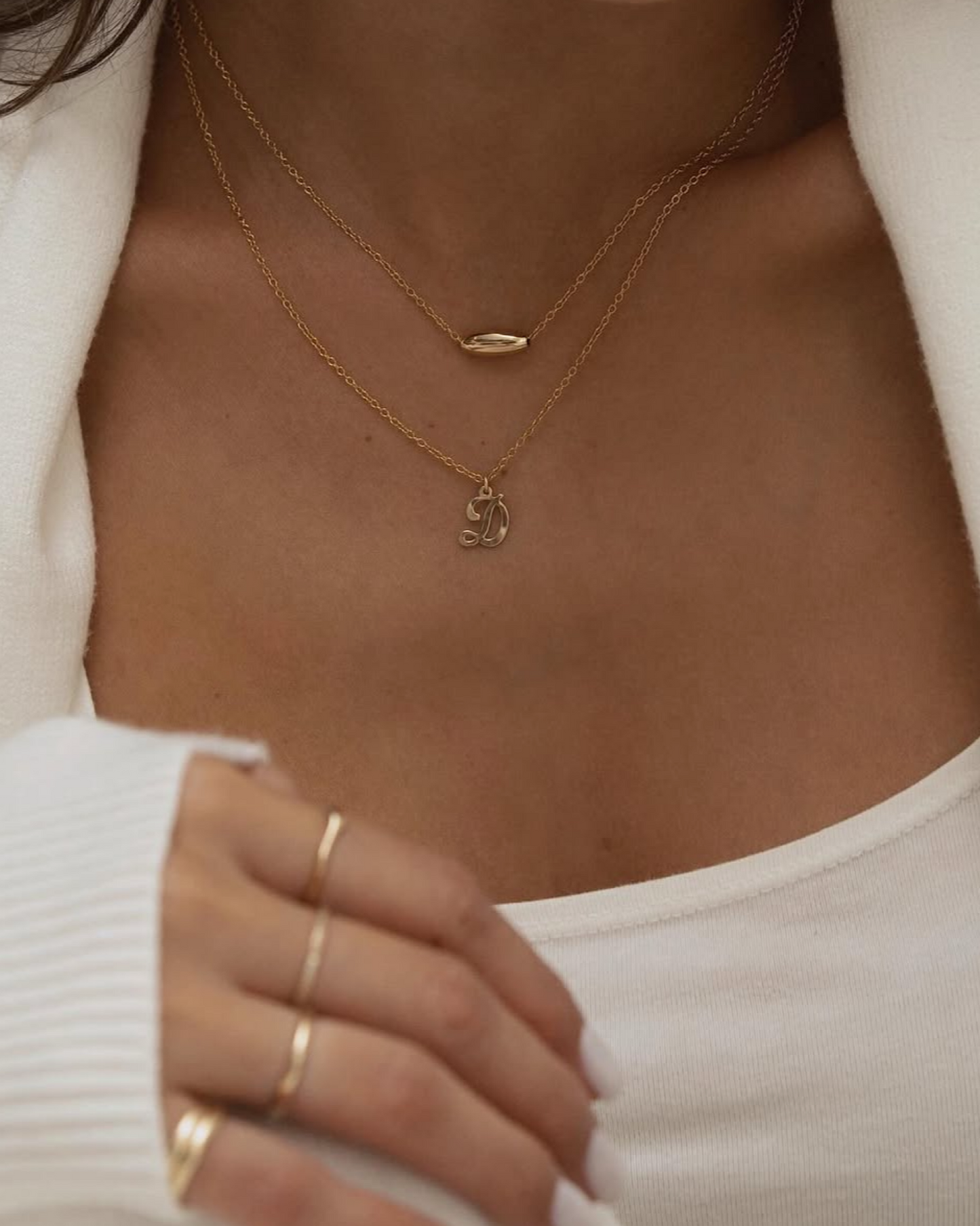 Script Initial Necklace