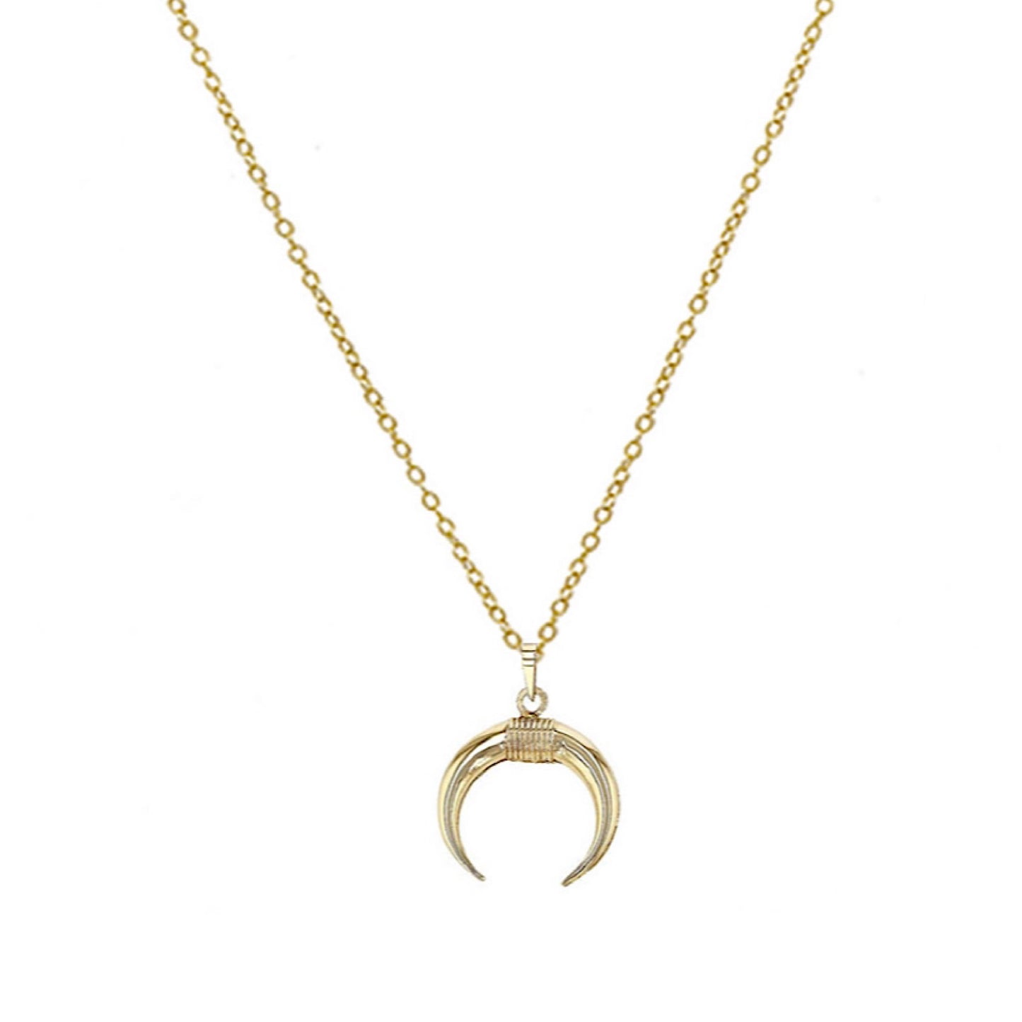 14K Crescent Necklace