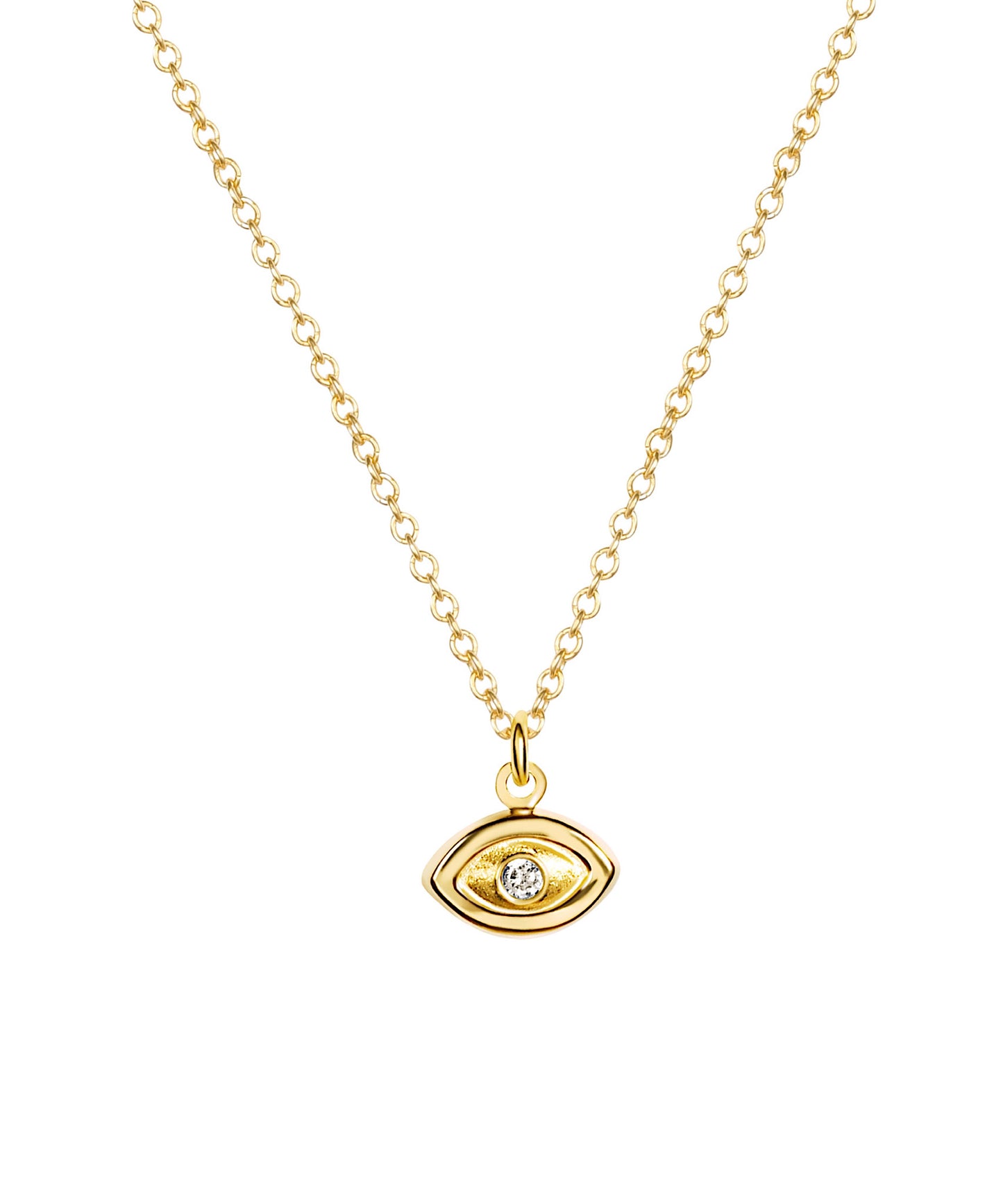 14K Evil Eye Necklace