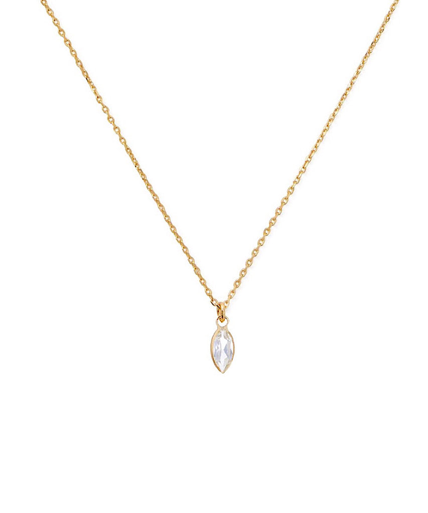 Tiny 14K Gemma Necklace