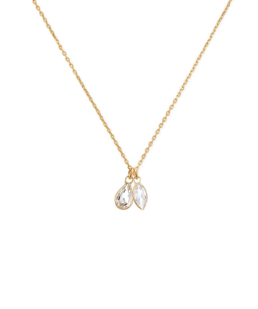 Tiny 14K Gemma Necklace