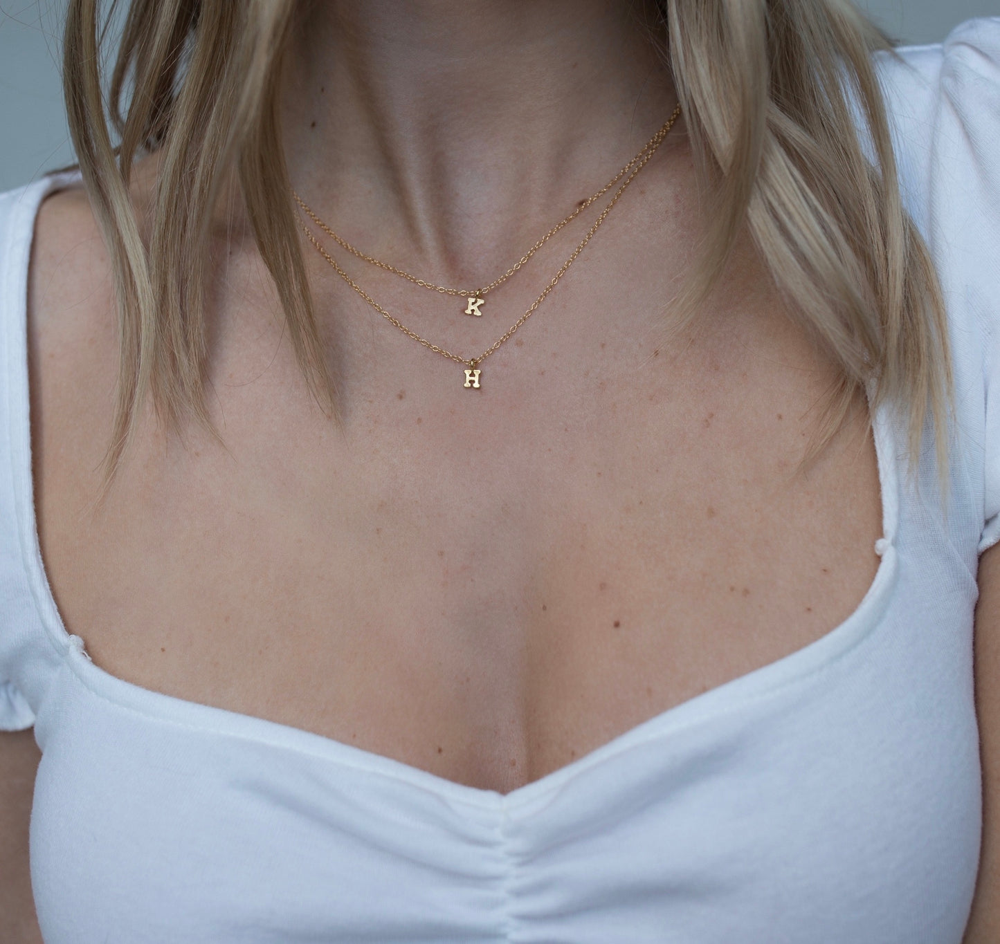 Teeny Tiny Initial Necklace