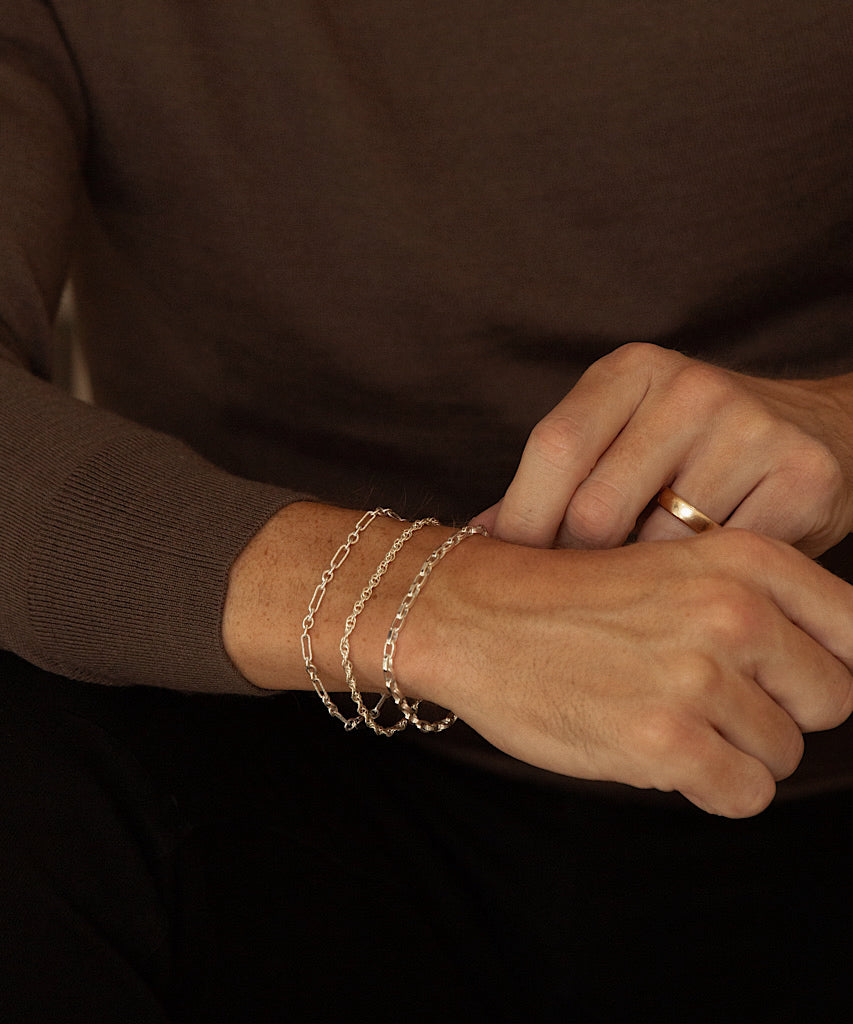 Stone Silver Bracelet