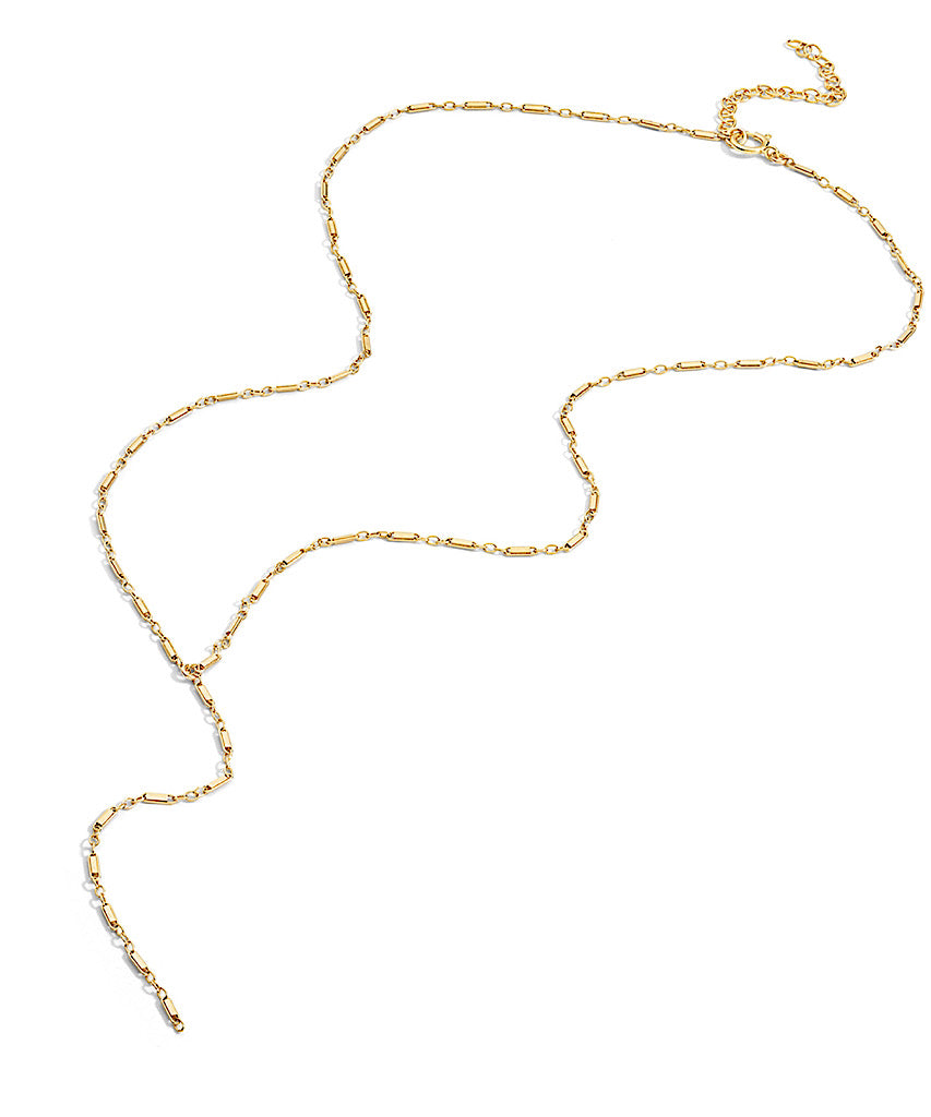 Dainty Bar Lariat Necklace