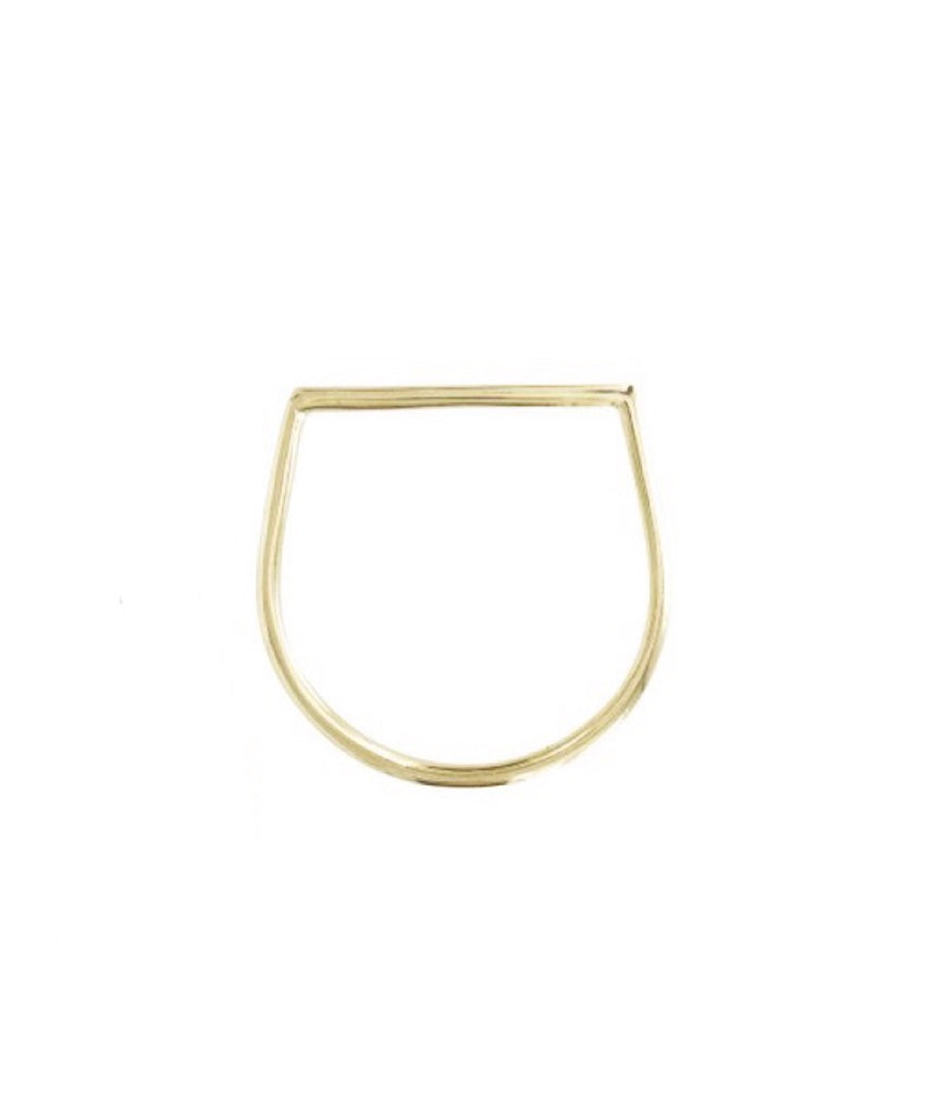 14K Square Ring