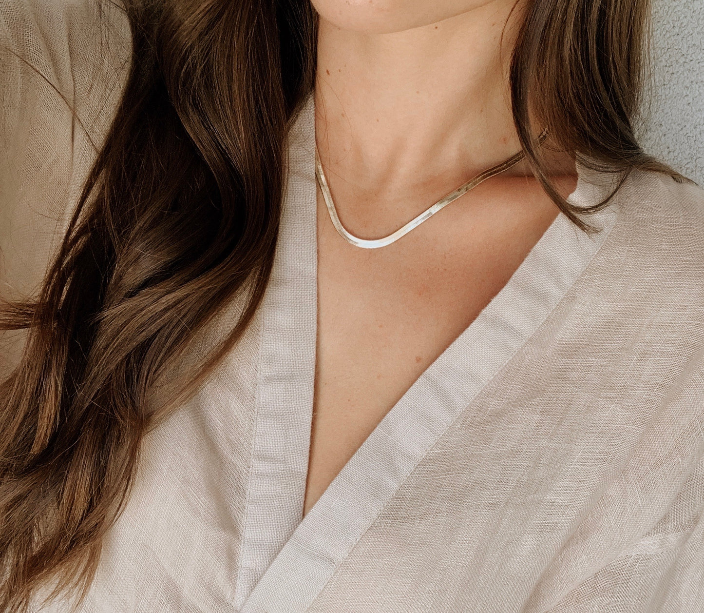 Serena Herringbone Necklace