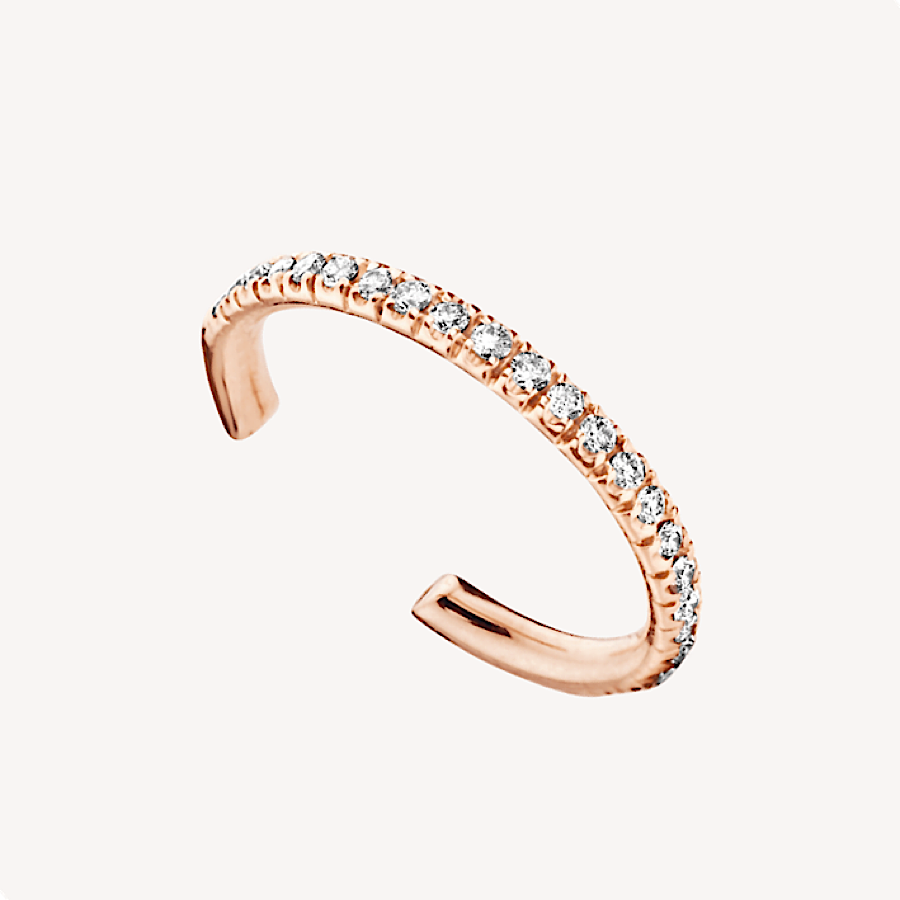 14K Diamond Ear Cuff