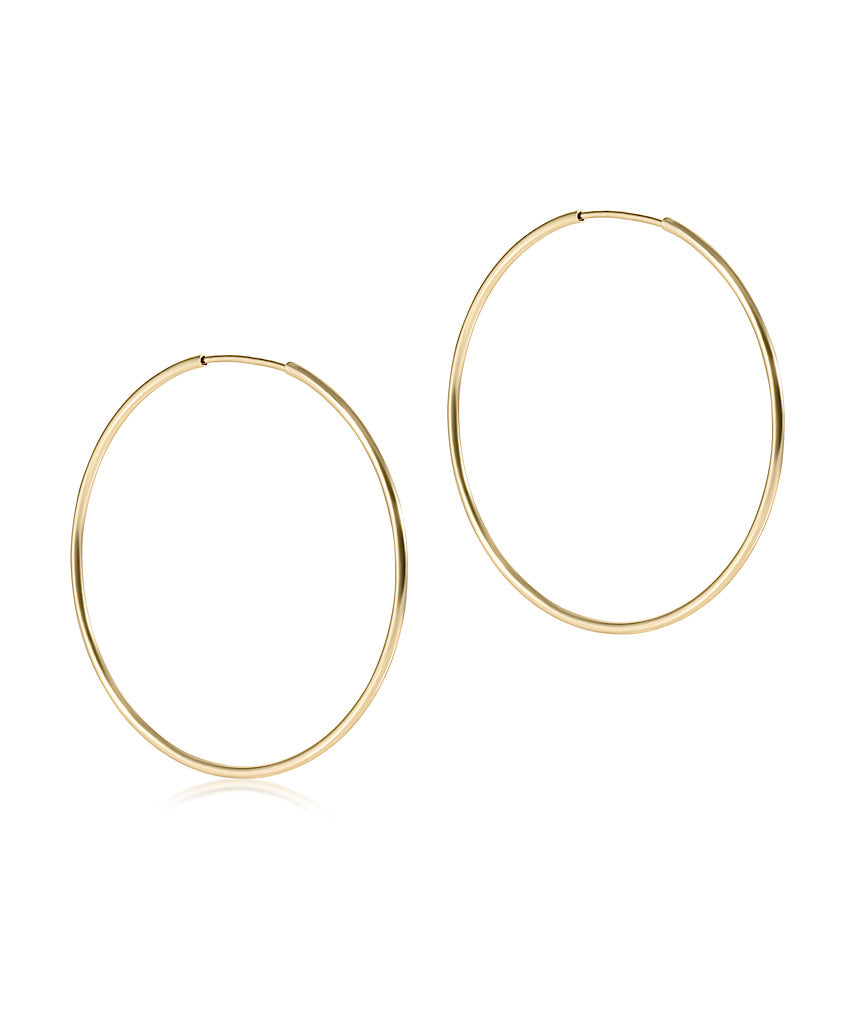 Endless Gold Hoop Earrings