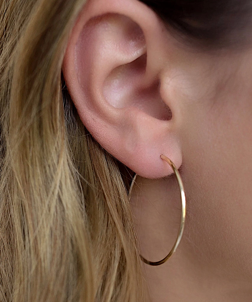 Endless Gold Hoop Earrings