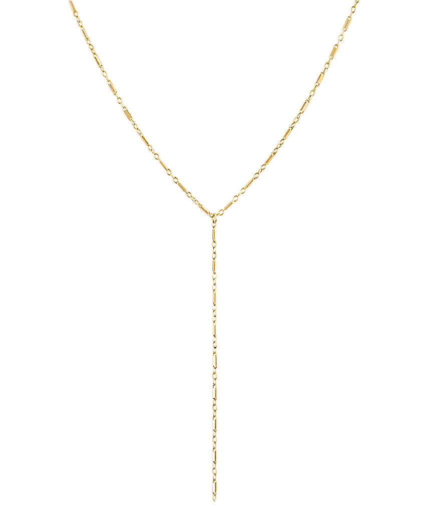 Dainty Bar Lariat Necklace