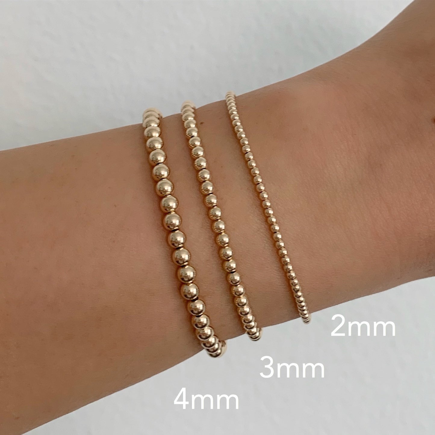 14K Gold Filled Beaded Bracelet