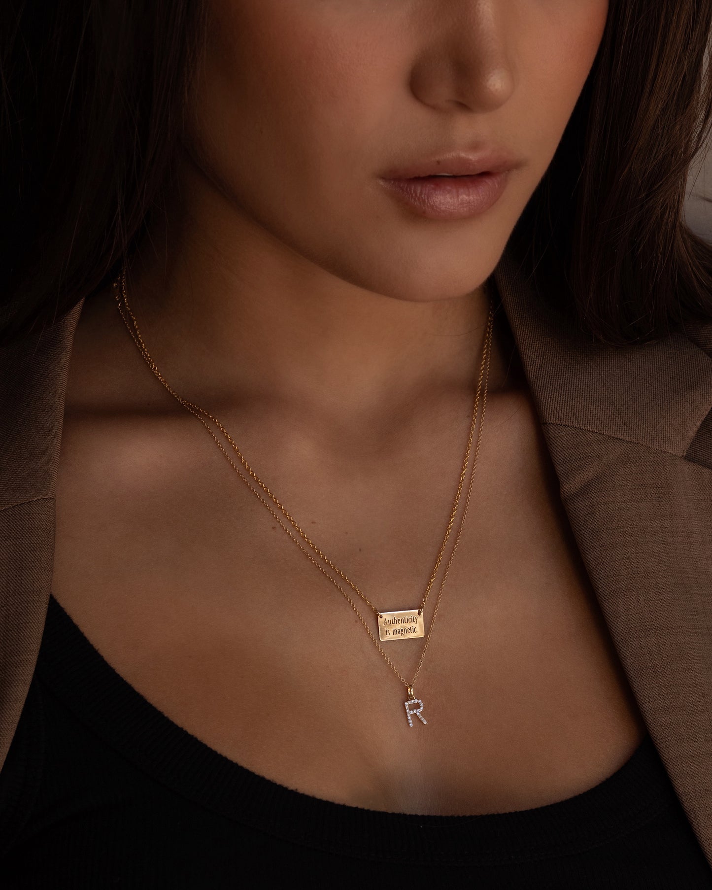 Engraved Bar Necklace