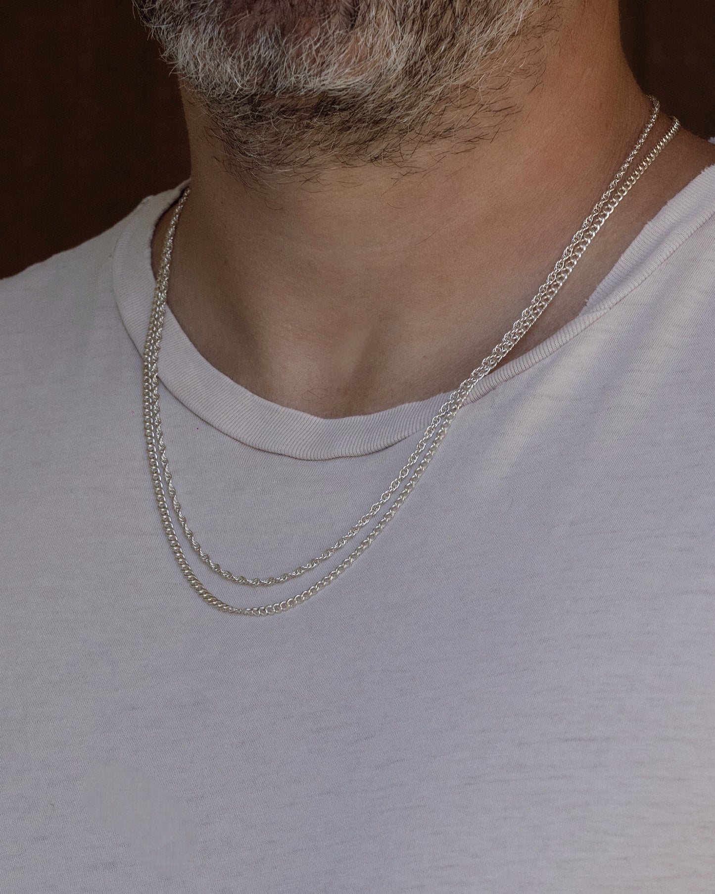 Slate Silver Chain