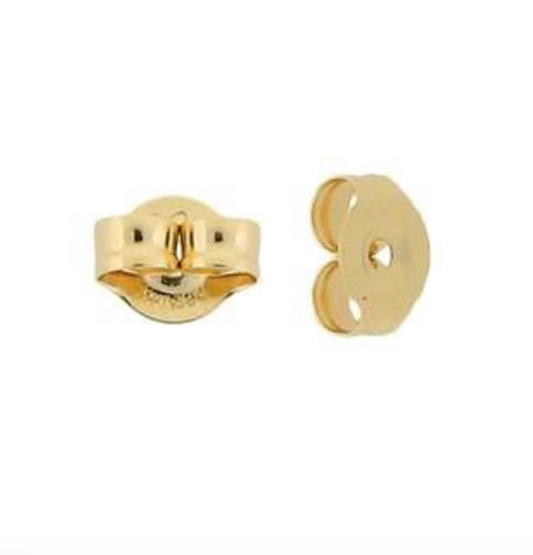 Pair Of Solid 14k Gold Backings