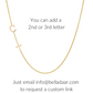 14K TINY Sideways Initial Necklace
