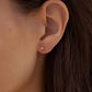 14K Diamond Line Stud