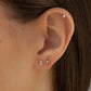 14K Diamond Line Stud