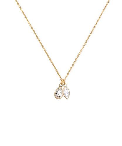 Tiny 14K Gemma Necklace