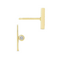 14K Diamond Line Stud