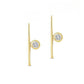 14K Diamond Line Stud