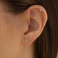 14K Double Diamond Stud
