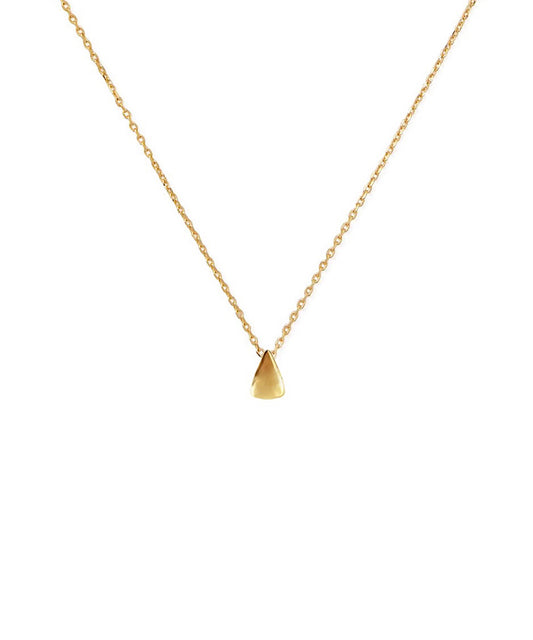 Micro 14k Gold Teardrop Necklace