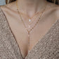 14K Gold Filled Script Initial Necklace