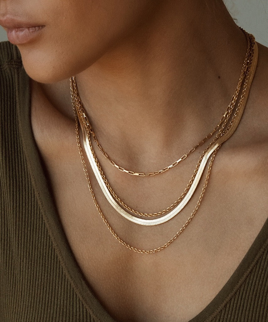 Thin Herringbone Necklace | Herringbone Necklace | SAPERE – sapere