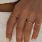 14K Gold & Diamond Tiny Pinky Ring