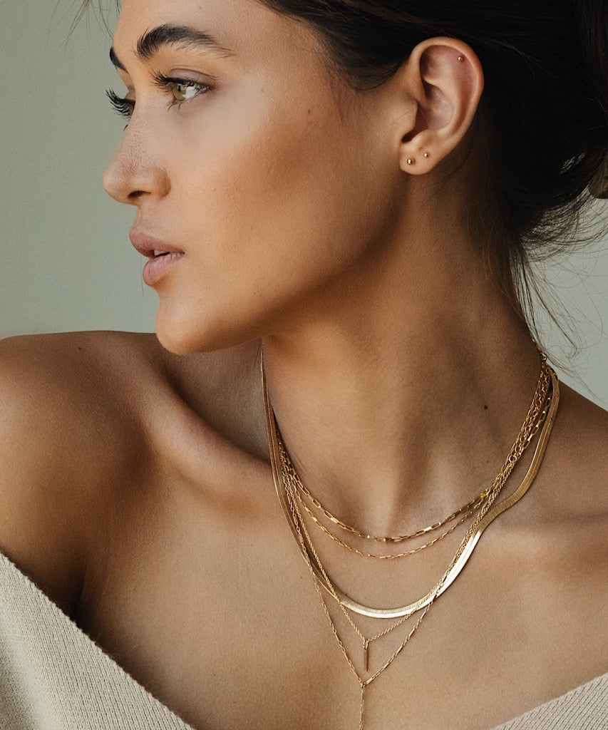 Serena Herringbone Necklace