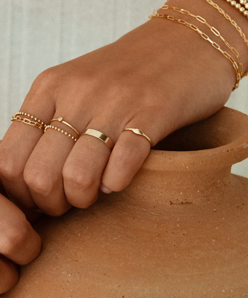 Baby Ball Chain Ring