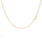 14K TINY Sideways Initial Necklace
