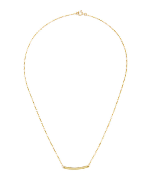 Tiny Curved Bar Necklace