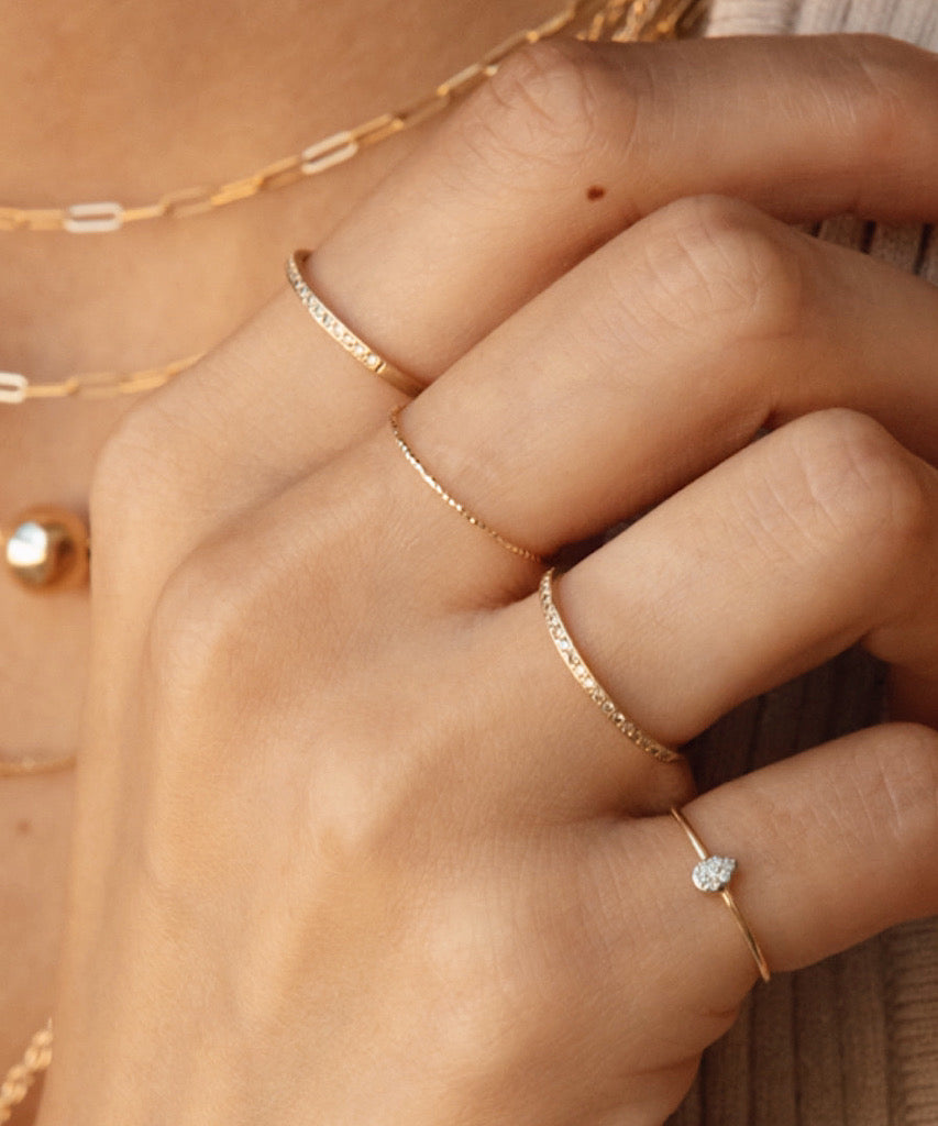 14K Diamond Timeless Ring
