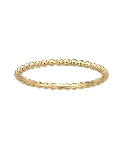 14K Beaded Stack Ring