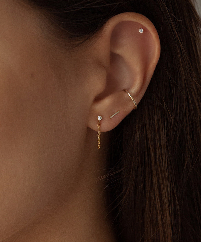 14K Screw Back Studs