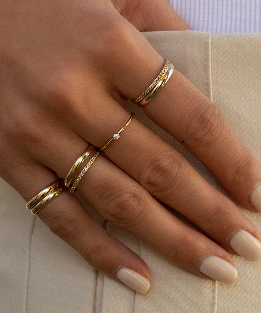 14K Baby Diamond Ring