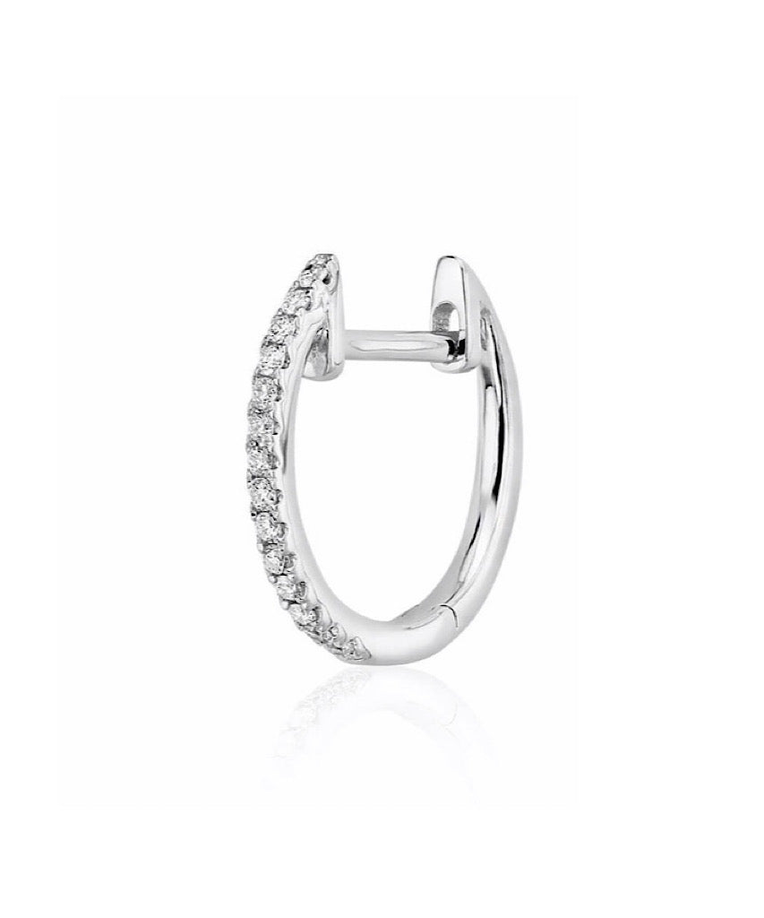 MINI 14K Diamond Huggies