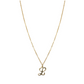 14K Gold Filled Script Initial Necklace