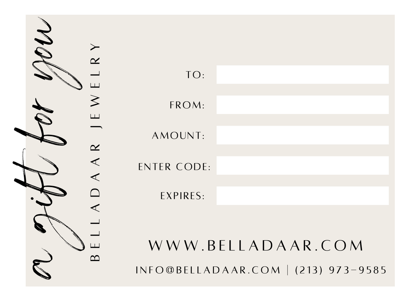 Gift Certificate