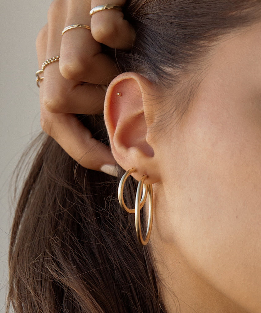 Badgal Thick Hoops