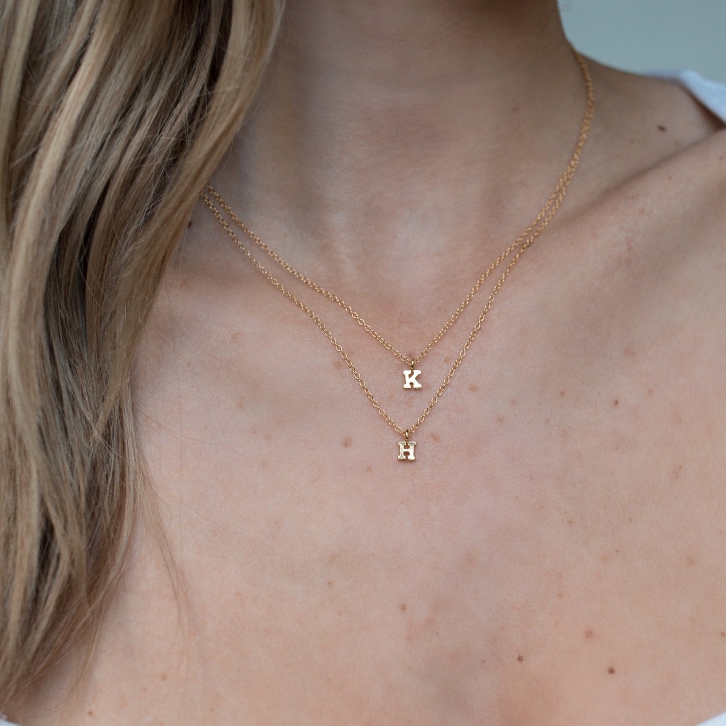 Teeny Tiny Initial Necklace