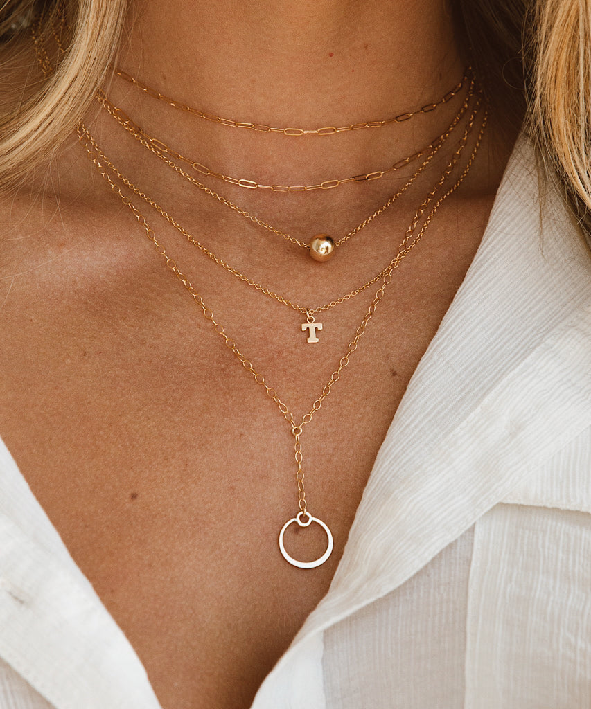 Teeny Tiny Initial Necklace