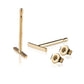 14K Tiny Bar Studs